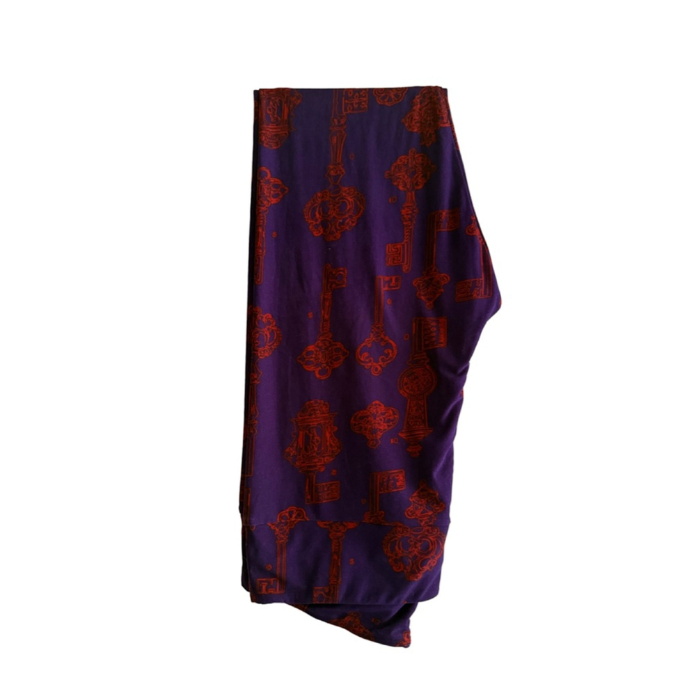 VIntage Key Print TC LuLaRoe Leggings size tall and curvy